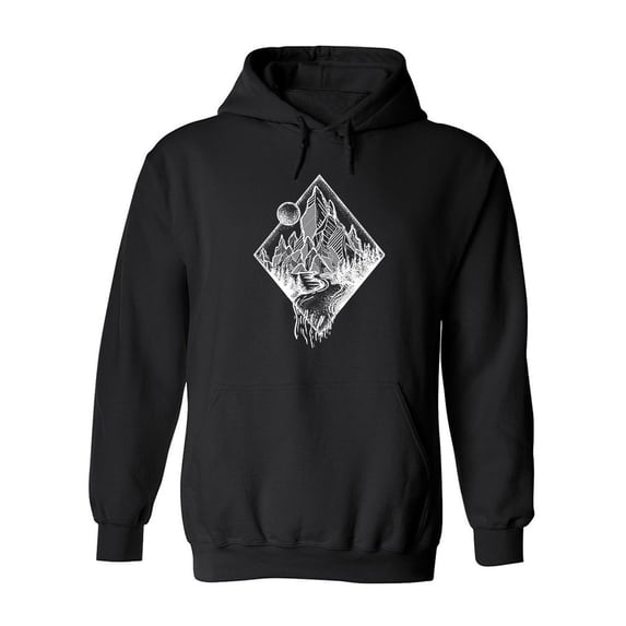 Landscape Diamond Hoodie Men -Image by Shutterstock, Male x-Large