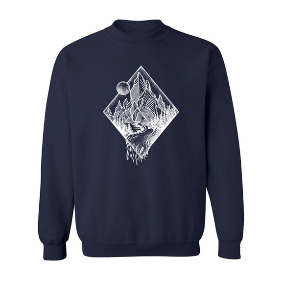 Landscape Diamond Sweatshirt Men -Image by Shutterstock, Male 5X-Large
