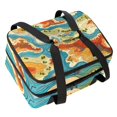 thumbnail image 1 of Landscape Double Layered Insulated Refrigerated Lunch Bag with Two Compartments, Large Capacity, Hand Carry - 7.1x11.4x16.1 Inches, 1 of 6