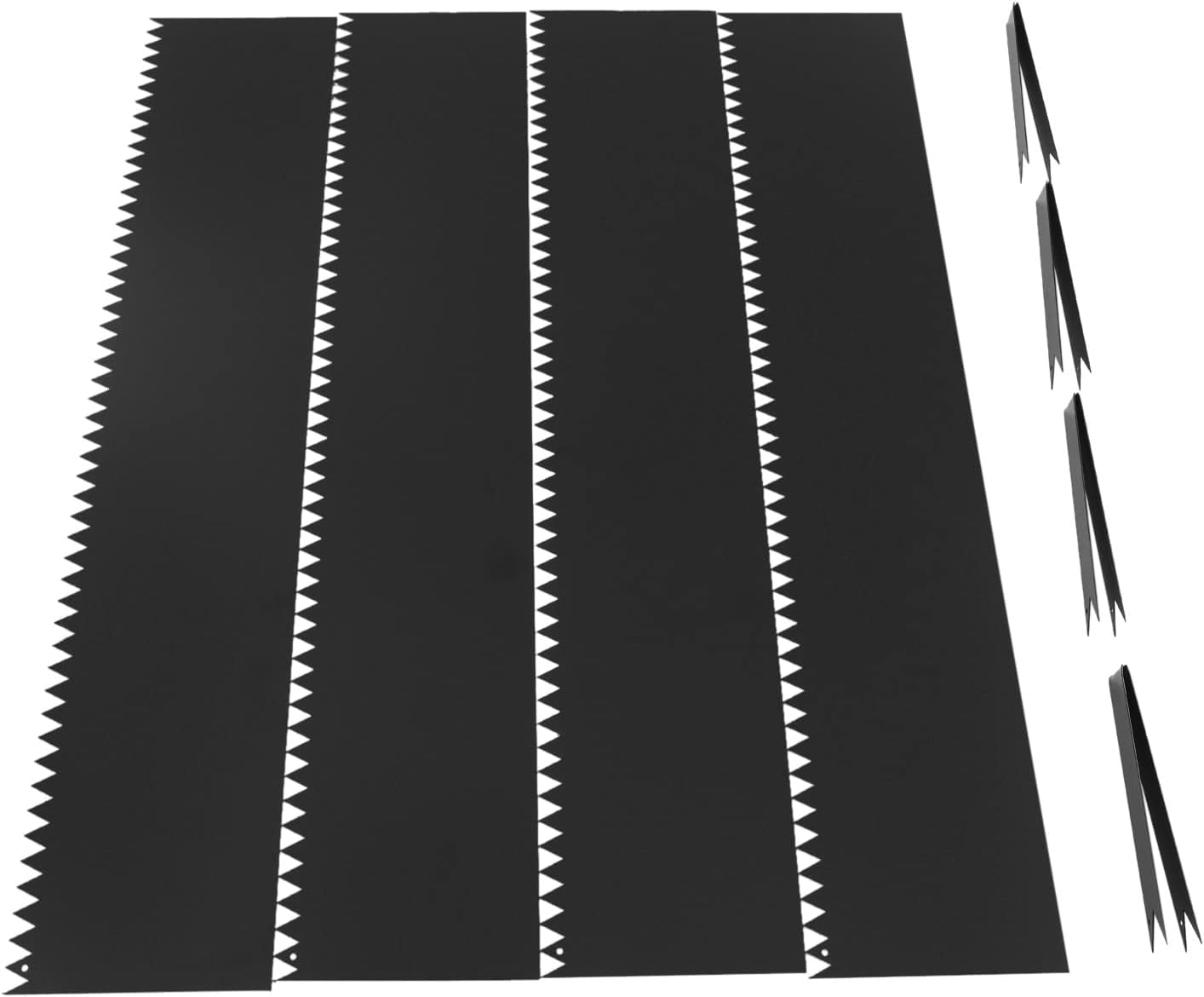 Landscape Edging,4pcs 40" L x 8" H Heavy Duty Steel Edging Landscape Edging Garden Border Edging for Garden,Lawn,Backyard