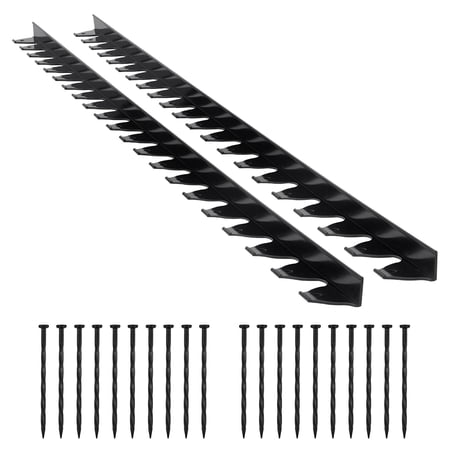 Landscape Edging Border 10 Pack 6 FT, Plastic Garden Edging with Spikes, No Dig Flowerbed Lawn Divider for Yard