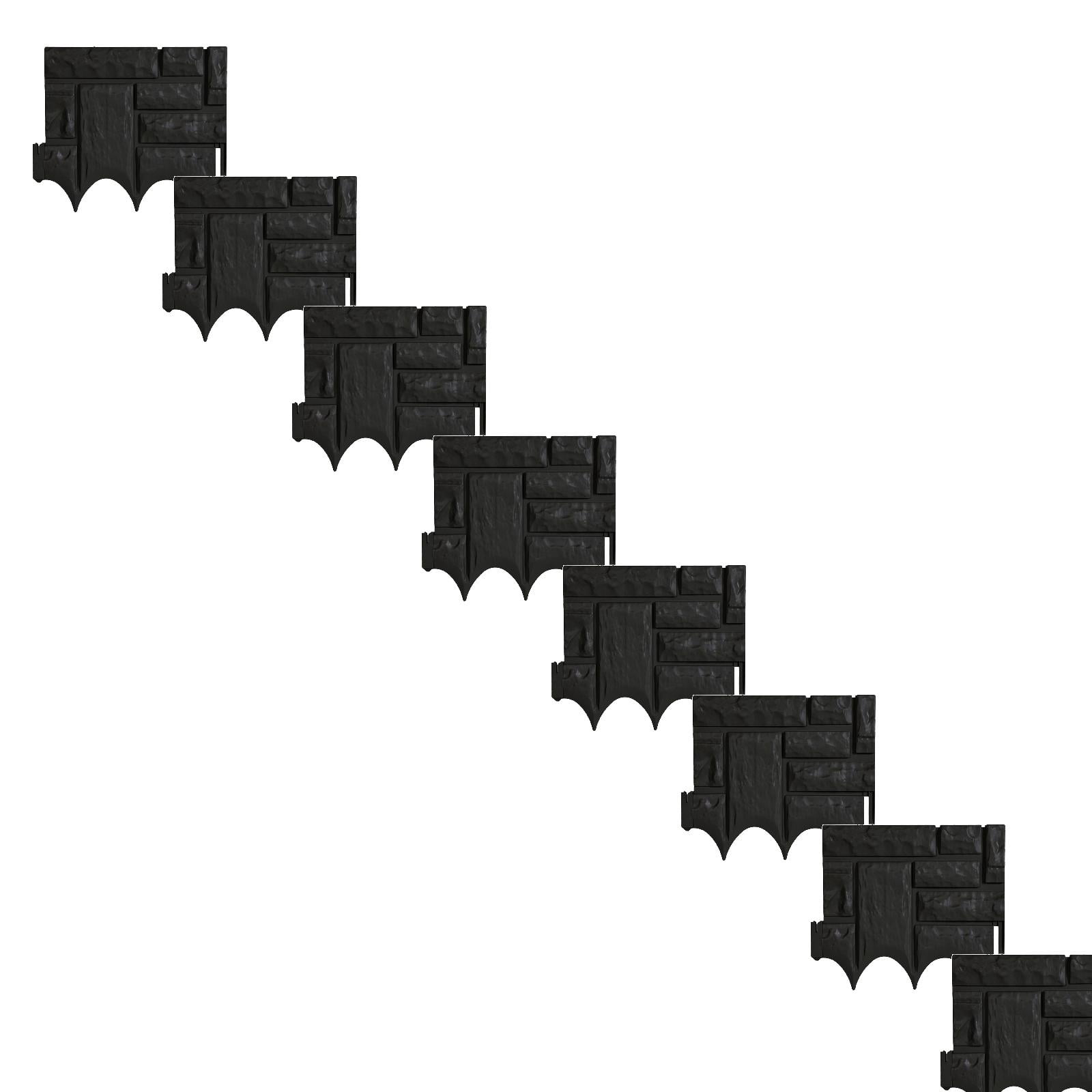 Landscape Edging Border Faux Stone Garden Edging Border Garden Edging Border No Dig Garden Bed Edging Garden Fence（10 Pcs）