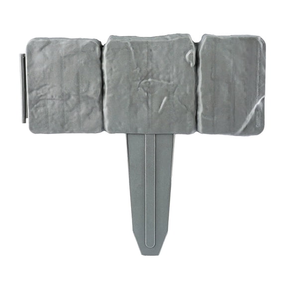 Landscape Edging Garden Edging Border Plastic Stone Look Fence Interlocking Lawn Edging Foldable Plant Bed Border for Yard Path Landscaping Decor Flower Bed Edging Borders