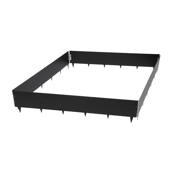 Landscape Edging Kit, 4 Pieces 40in, 8.46in Height, Durable Steel with Nano Coating, Effective Weed Prevention, Easy Connection for Lawn and Garden