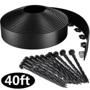 Landscape Edging Kit, 40ft Garden Edging Border 2 Inch Tall with 36 Pcs Spikes, Edging for Landscaping, Garden
