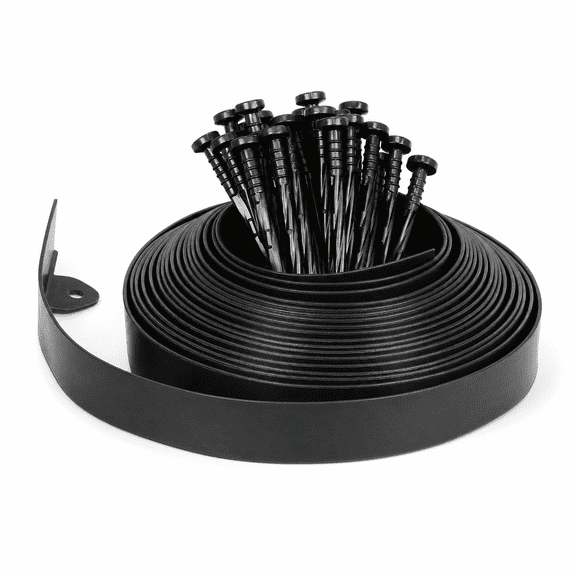 Landscape Edging Kit Black 1.5IN-33FT Garden Border Use
