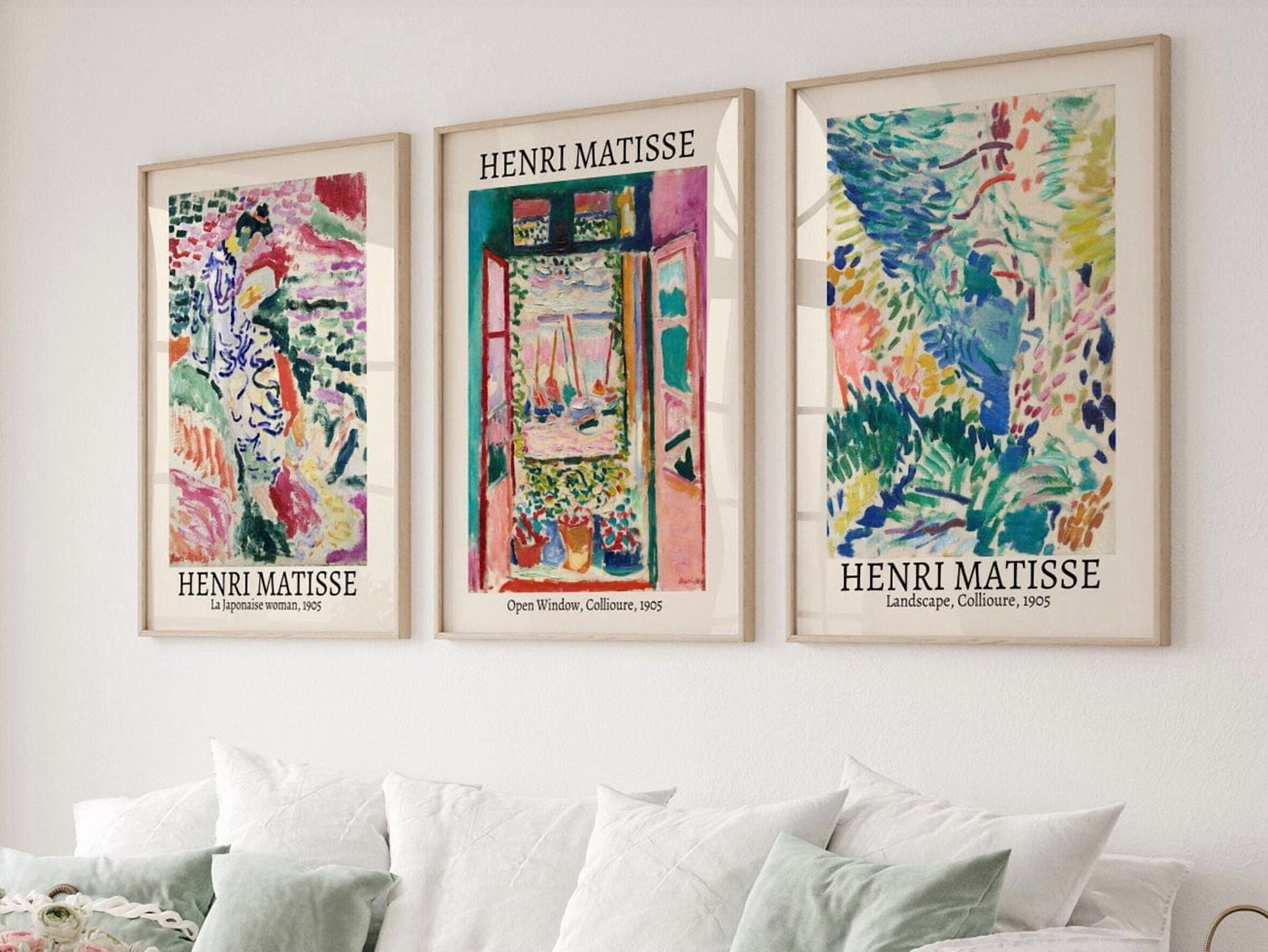 Landscape Exhibition Mid Century Museum High Quality Poster, Set 3 ...