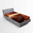 thumbnail image 1 of Ambesonne Scenery Fitted Sheet, Cliff, Twin XL Size, Orange Yellow, 1 of 2
