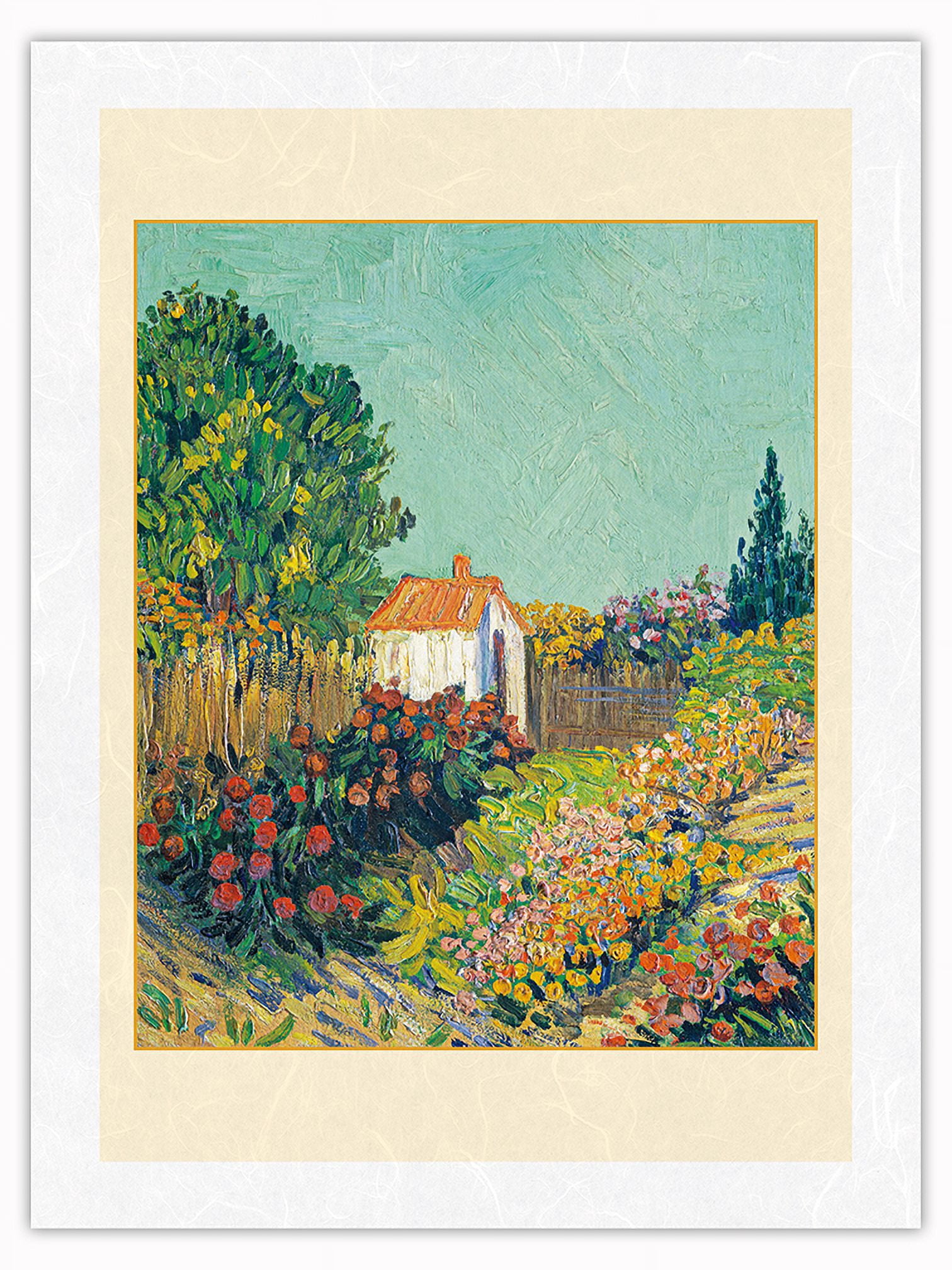 Landscape - From an Original Color Painting by Vincent Van Gogh c.1889 ...