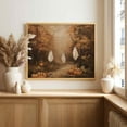 thumbnail image 1 of Landscape Ghosts Poster Wall Decor Cute Ghosts Canvas Art Prints Painting Ghosts Fall Landscape Picture Artwork Home Rustic Farmhouse Halloween Decoration No Frame, 1 of 8