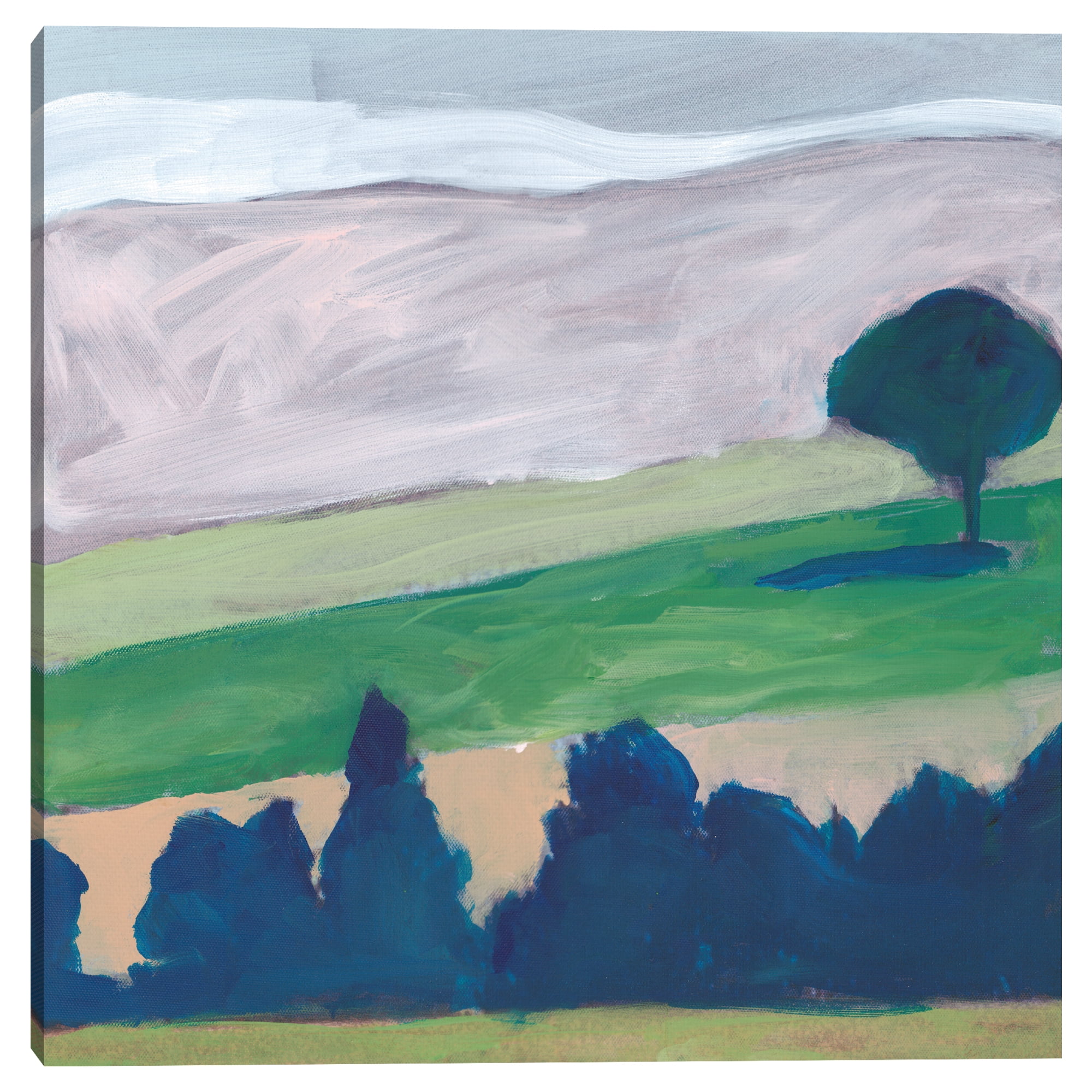 Landscape Green Belt by Willowbrook Fine Art Canvas Art Print