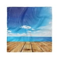 thumbnail image 1 of Landscape Head Scarf, Seascape Cloudy Beach, Head Wrap, 3 Sizes, by Ambesonne, 1 of 2