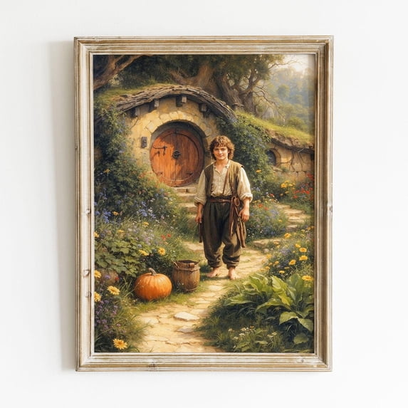 Landscape House In Fantasy Valley Power Ring Fellowship Poster , Poster ...