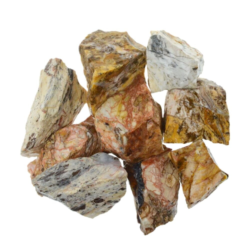 Landscape Jasper Rough Rocks for Tumbling Dispelling Fear and