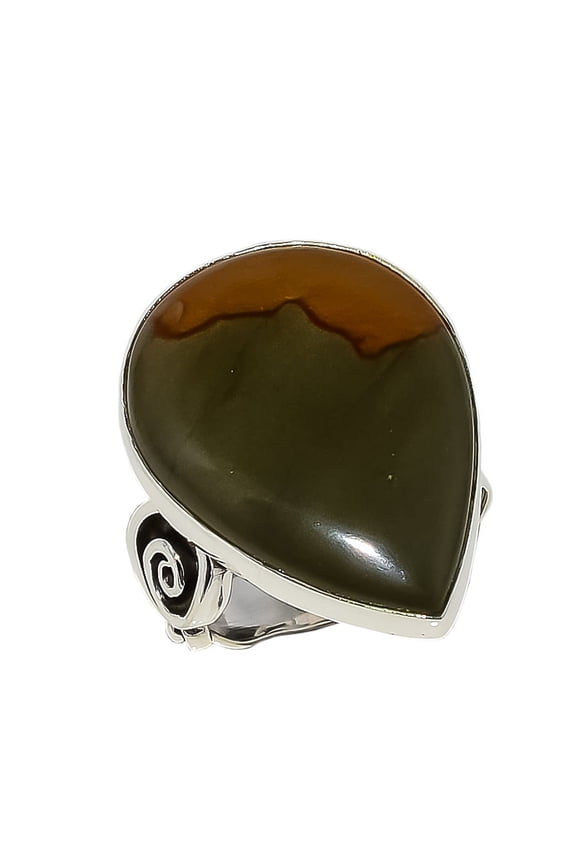 Landscape Jasper Solid 925 Sterling Silver Jewelry Ring s.7 S2031 S1861