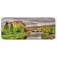 thumbnail image 1 of Landscape Kitchen Mat, Nature Themed View of Bath Town over the River Avon in England Digital Print, Plush Decorative Kitchen Mat with Non Slip Backing, 47" X 19", Fern Green, by Ambesonne, 1 of 1