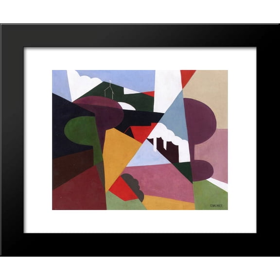 Landscape, La Ciotat 20x24 Framed Art Print by Georges Valmier