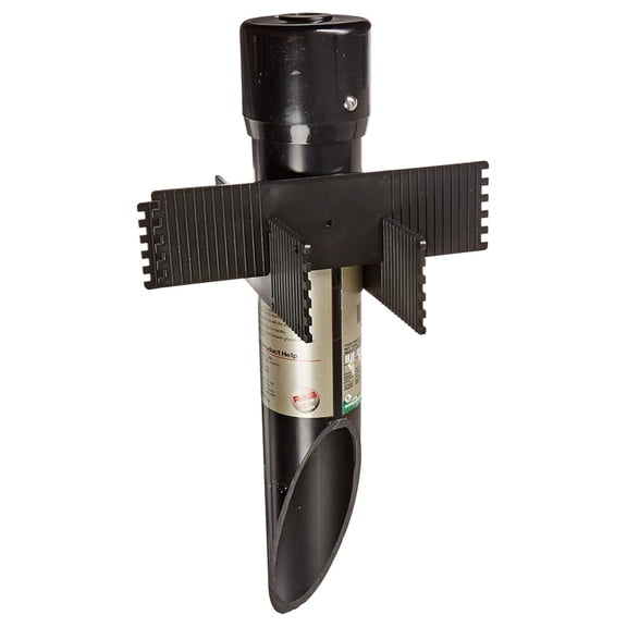 Landscape Lighting Post 19 Inch - 3 Inch PVC Post for Ground Lights - Stabilizer Included - 1/2 Inch Threaded for Low Voltage Fixtures