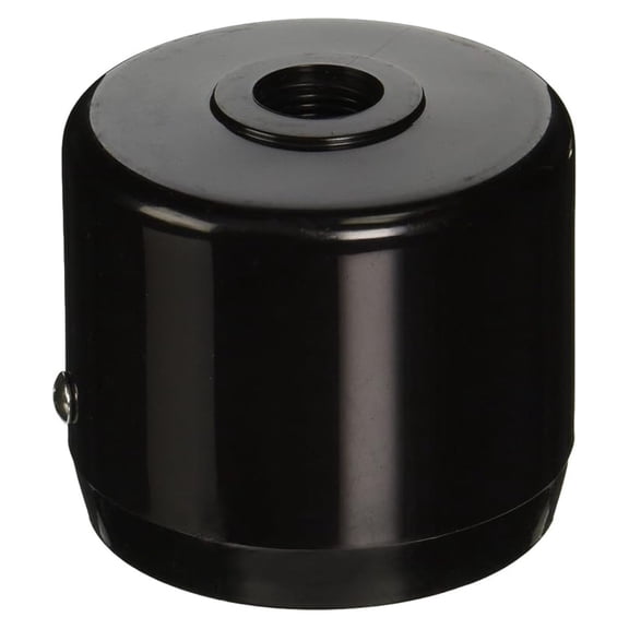 Landscape Lighting Post Mount - Black MCAP3B - 2-7/8" Post Adapter for Flood Lights - Die Cast Aluminum - Weatherproof - Secure Light Holder