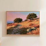 Cobblee Path Landscape Mediterranean Hillside Stone Path Alternate Poster , Poster ...