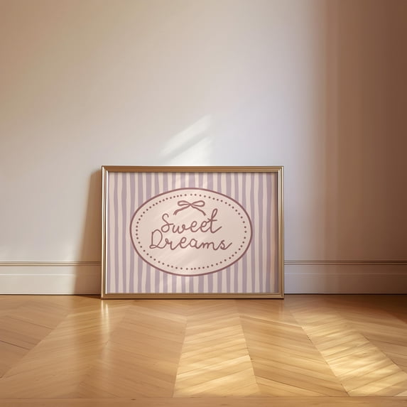 Landscape Mid Century Retro Sweet Dreams Cute Bedroom Mid Century Retro ...