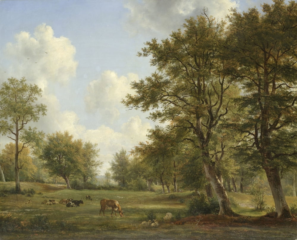 Landscape Near Hilversum Canvas Art - (24 x 18)
