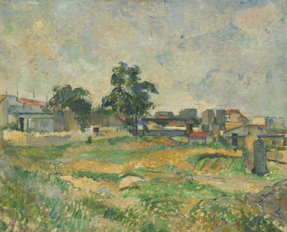 Landscape Near Paris Canvas Art - (36 x 24)