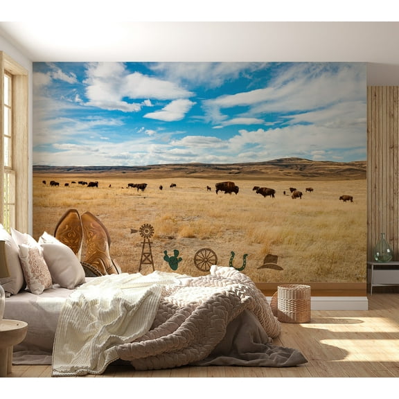 Landscape Non-pasted Wallpaper Wall Mural - Texas Ranch