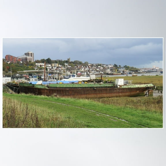 Landscape Of Leigh On Sea Poster Wall Art, Modern Wall Decor For Living Room Bedroom, 8x12 UNFRAMED