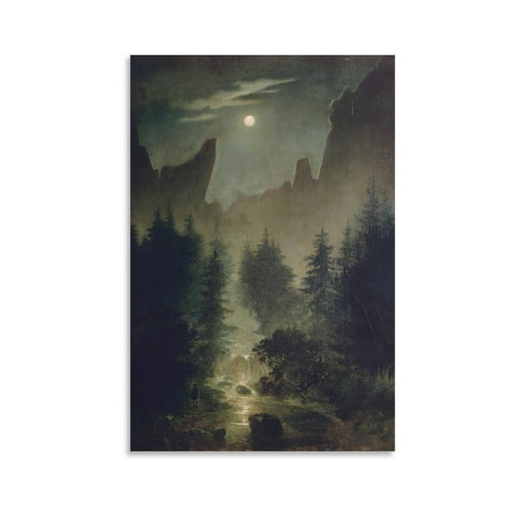 Landscape Painter Uttewalder Grund Caspar David Friedrich Poster Wall Art Picture Painting Poster Canvas Print Posters Artworks Bedroom Living Room Decor 16x24inch(40x60cm)