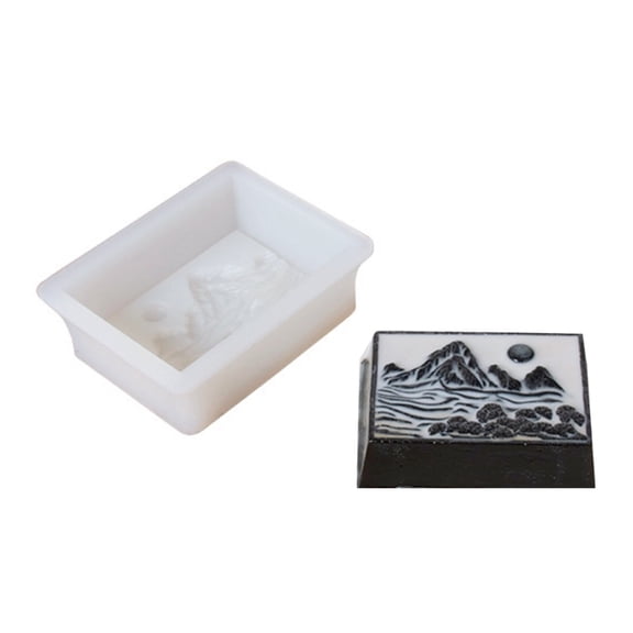 Yiran Ink Painting Turtle Jelly Silicone Mold, 1 Pack