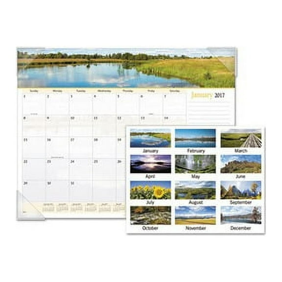 Landscape Panoramic Desk Pad, 22 x 17, Landscapes, 2022