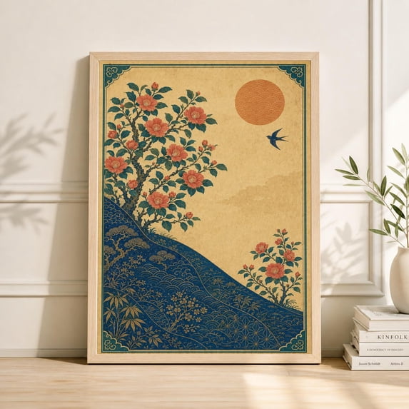 Landscape Persian Garden Botanical Art Vintage Islamic Illustration ...
