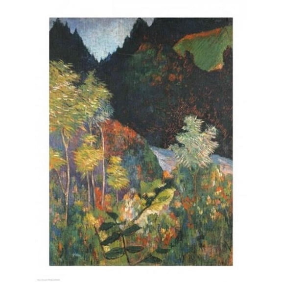 Landscape Poster Print by Paul Gauguin - 24 x 36 in. - Large