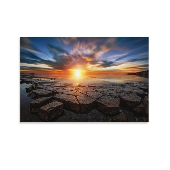Landscape Posters (40) Wall Art Poster Scroll Canvas Painting Picture Living Room Decor Home 12x18inch(30x45cm)