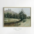 thumbnail image 1 of Landscape Print, Antique Countryside Wall Art, Farmhouse Wall Decor, Vintage Neutral Print, Poster, Stretched Canvas Size 16x24, 1 of 4