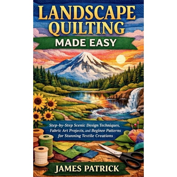 Landscape Quilting Made Easy: Step-by-Step Scenic Design Techniques, Fabric Art Projects, and Beginner Patterns for Stun, (Paperback)