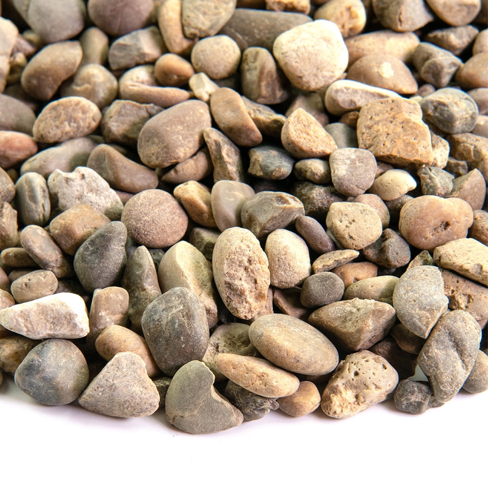 20 lb Bag of Mixed Brown and Gray Crushed Garden Stones