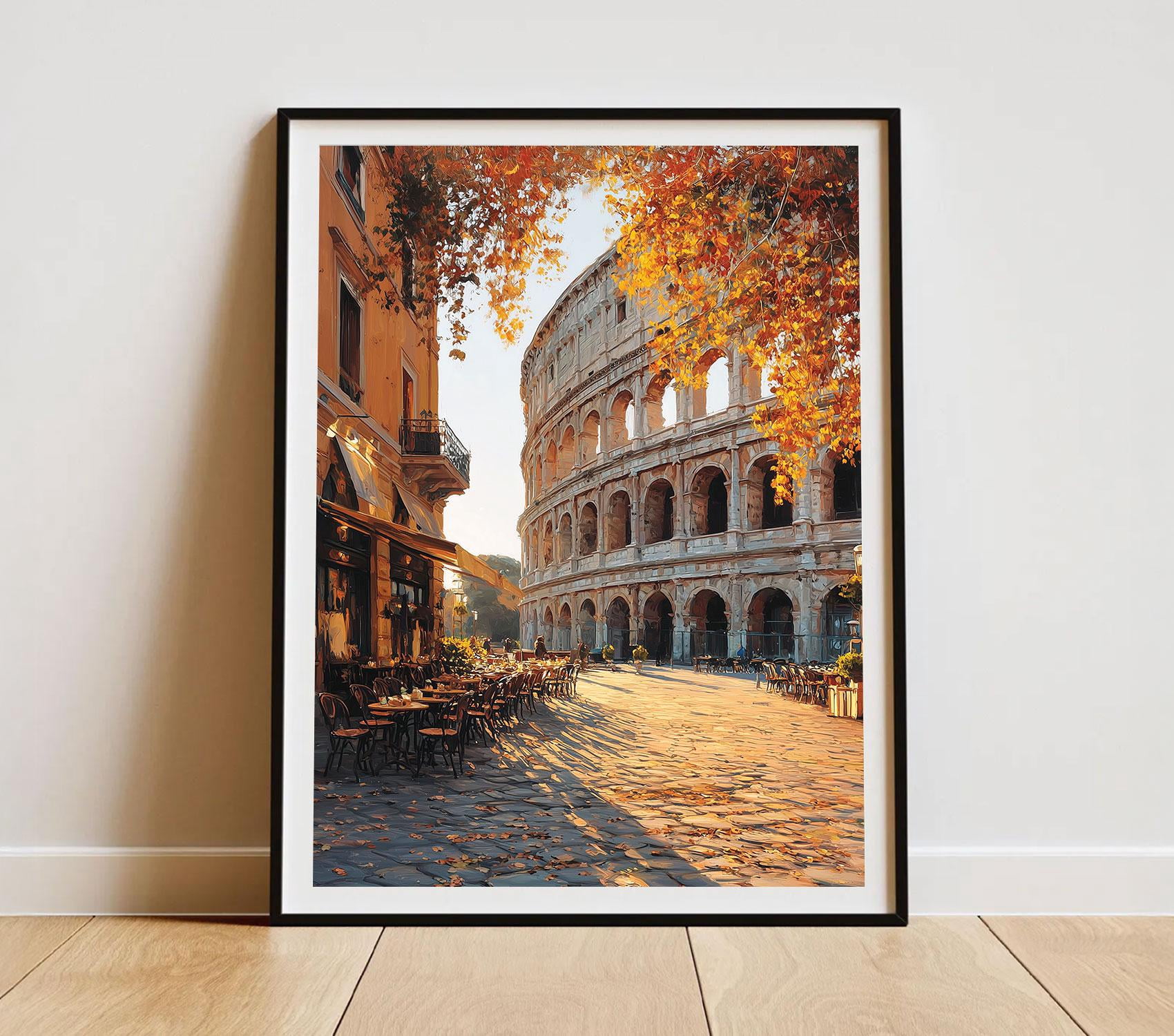 Landscape Rome Colosseum Romantic Scenic Roman Architecture Travel ...