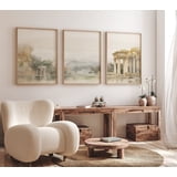 Landscape Rome Ruins Italy Architecture Neutral Poster, Set 3, Poster ...