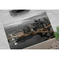 thumbnail image 1 of Landscape Rug, Area Rugs, Pittsburgh Pennsylvania Night Panoramic Rugs, City Landscape Rug, Pittsburgh Rugs, Front Door Rug, Large Rug, 3.3'x9.2' - 100x280 cm, 1 of 8