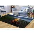 thumbnail image 1 of Landscape Rug, Customs Rug, Office Decor Rugs, Large Rug, Landscape Rug Wall Hanging Rugs, Summer Campfire Rug, Rugs, Salon Decor Rugs, 2.6'x9.2' - 80x280 cm, 1 of 5