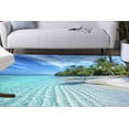 thumbnail image 1 of Landscape Rug, Runner Rug, Tropical Ocean Rug, Customs Rug, Coastal Rug, Cute Rugs, Personalized Gifts Rug, Ocean View Rugs, Modern Rug, 2.6'x5' - 80x150 cm, 1 of 8