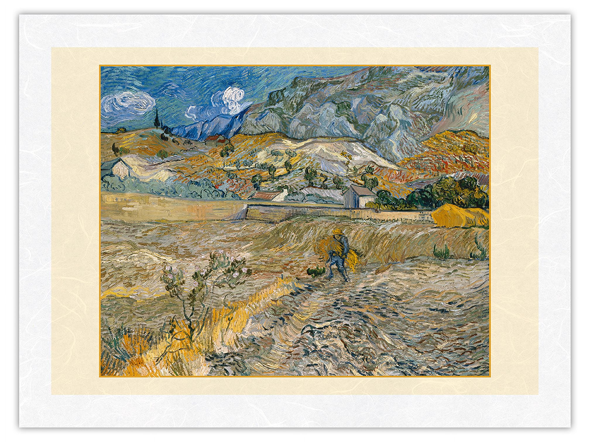 Landscape at Saint-Rémy France (Enclosed Field with Peasant) - From an ...