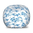 thumbnail image 1 of Landscape Storage Toy Bag Chair, Sketched Monochrome Scribbled Mountain Peaks Adventure Wilderness Theme, Stuffed Animal Organizer Washable Bag, Small Size, Cobalt Blue White, by Ambesonne, 1 of 3