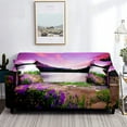 thumbnail image 1 of Landscape Stretch Sofa Cover Natural Scenery Printed Couch Covers Italy Houses All-Wrapped Washable Furniture Protector Decor, 1 of 4