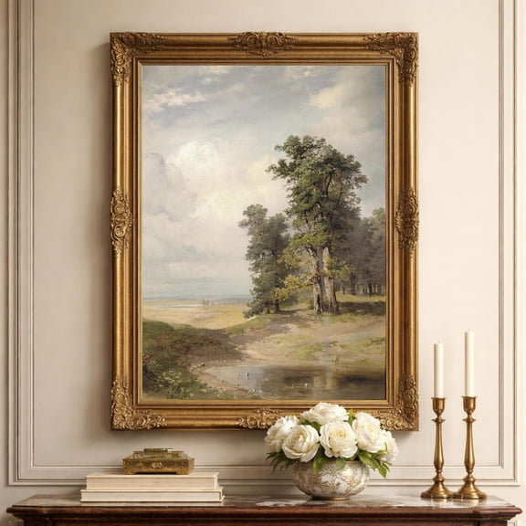Landscape Summer Country Scene Nature Rustic Landscape Wall Art Decor Unframed Paper Print