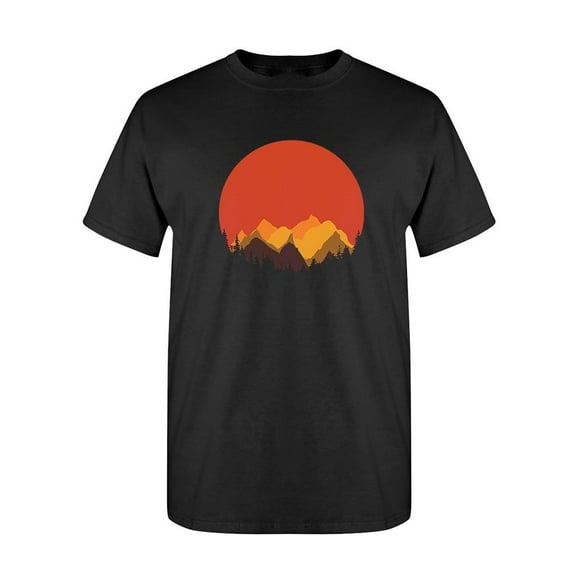 Landscape Sunset T-Shirt Men -SPIdeals Designs, Male Large