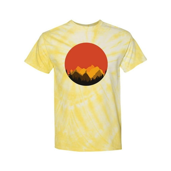 Landscape Sunset Tie Dye Cyclone Men -SPIdeals Designs, Male x-Large