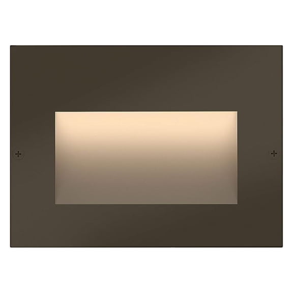 Landscape Taper 1563BZ Horizontal 12v Step Light - Low-Voltage Integrated LED, Recessed Mount, Safe for Wet Conditions, Wiring Kit Included - Bronze Finish